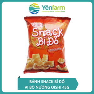 BÁNH SNACK BÍ ĐỎ VỊ BÒ NƯỚNG OISHI 45G