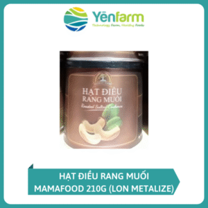 Hạt Điều Rang Muối Mamafood 210g (Lon Metalize)