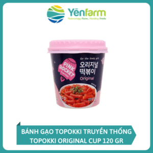 BÁNH GẠO TOPOKKI TRUYỀN THỐNG - Topokki Original cup120 gr