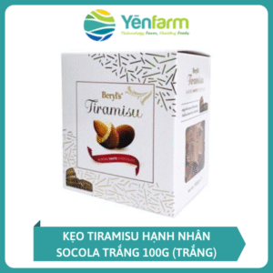 Kẹo Tiramisu Hạnh Nhân Socola Trắng 100G (Trắng)