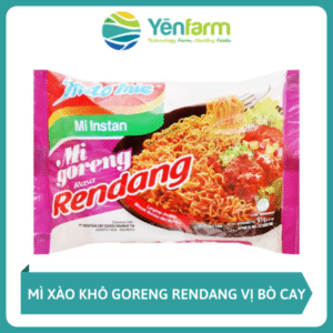 Mì Xào Khô Goreng Rendang Vị Bò Cay