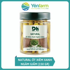 Natural Ớt Xiêm Xanh ngâm giấm (150 gr)