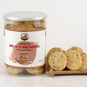 Cookies Mắc Ca Vị Dừa Caramel MMF 150g (Lon PET)