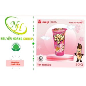 Bánh que Meiji Yan Yan 50g (Hồng)