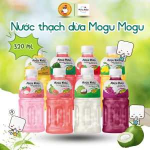 Chai Nước Uống Mogu Mogu Vị Dâu 320ml