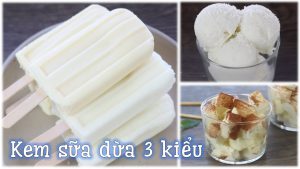 Kem dừa 3 lớp