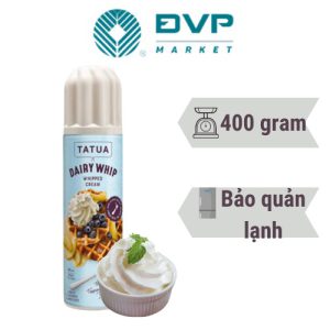Kem tươi dạng xịt ít béo TATUA 400gr