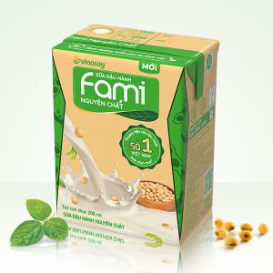 Hộp sữa đậu nành nguyên chất Fami 200ml