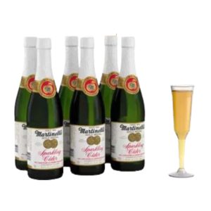 Nước táo nguyên chất có gas Martinellis 296ml