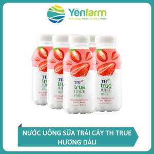 Nước uống sữa trái cây TH True – Hương dâu