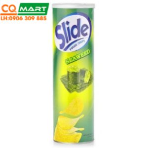 Snack khoai tây vị tảo biển Slide lon 160g
