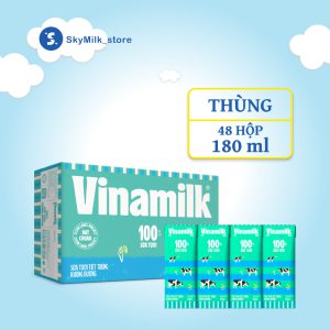 Sữa Tươi Tiệt Trùng Vinamilk 180ml – Không đường