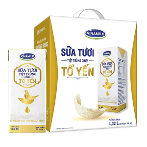 Sữa Tươi Tiệt Trùng Vinamilk Có Chứa Tổ Yến 180ml