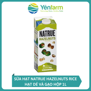 Sữa hạt Natrue Hazelnuts Rice hạt dẻ và gạo hộp 1L