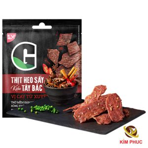 Thịt heo sấy kiểu Tây Bắc G-Kitchen vị cay Tứ Xuyên 25g